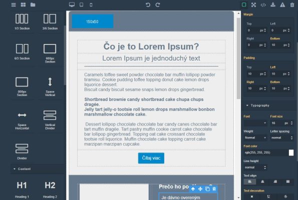 CRM Emailové šablóny