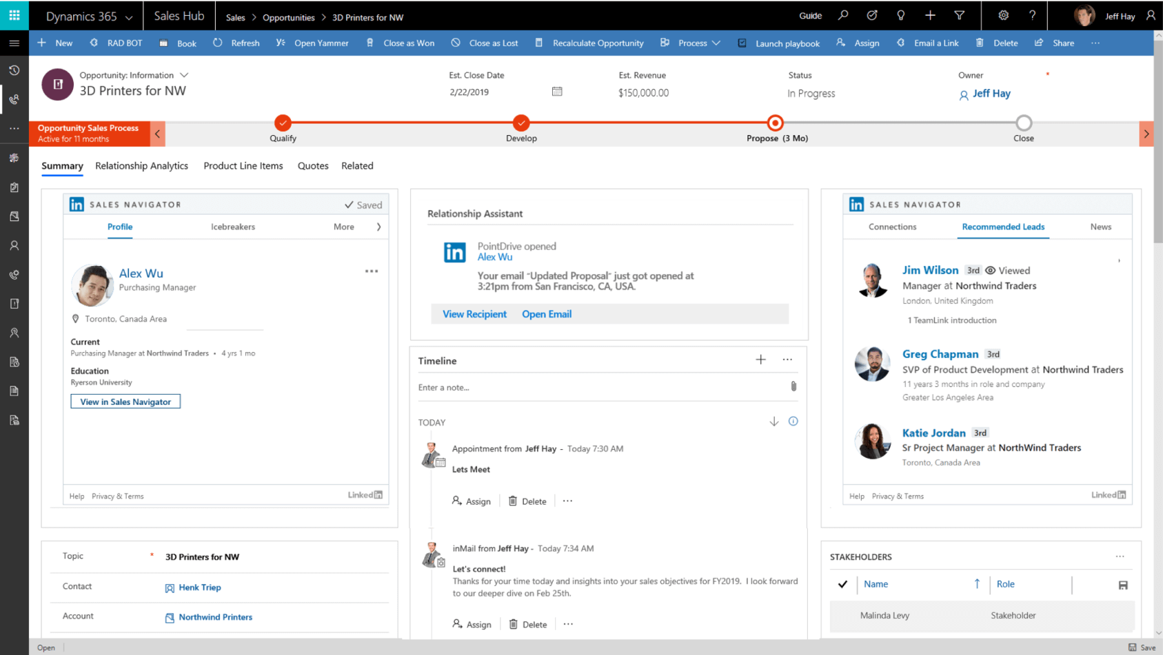 Microsoft Dynamics Screenshot
