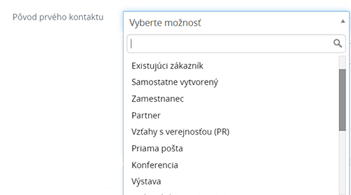 povod prveho kontaktu
